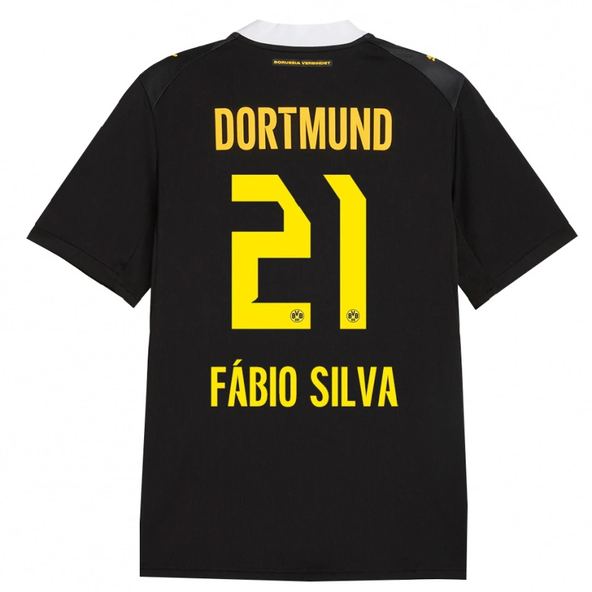 Danxen Kid Fábio Silva #21 Black Red Yellow Away Jersey 2026/27 T-Shirt