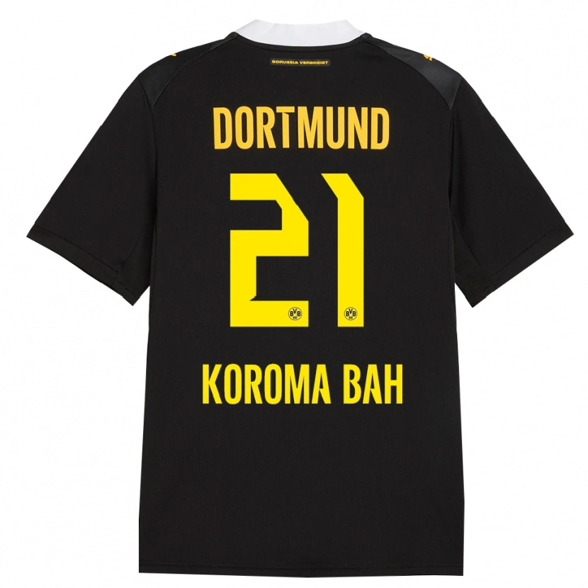 Danxen Kid Septimus Koroma Bah #21 Black Red Yellow Away Jersey 2026/27 T-Shirt