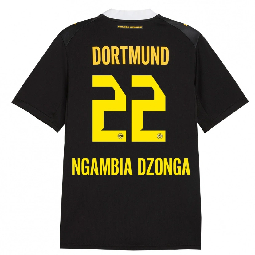 Danxen Kid Diego Ngambia #22 Black Red Yellow Away Jersey 2026/27 T-Shirt