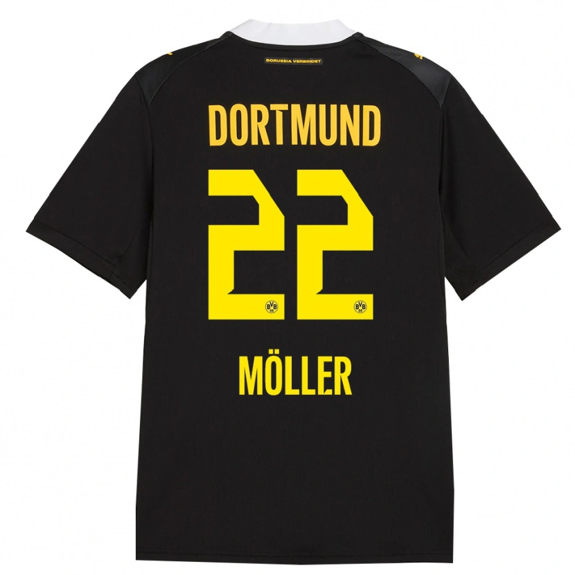 Danxen Kid Paul Möller #22 Black Red Yellow Away Jersey 2026/27 T-Shirt