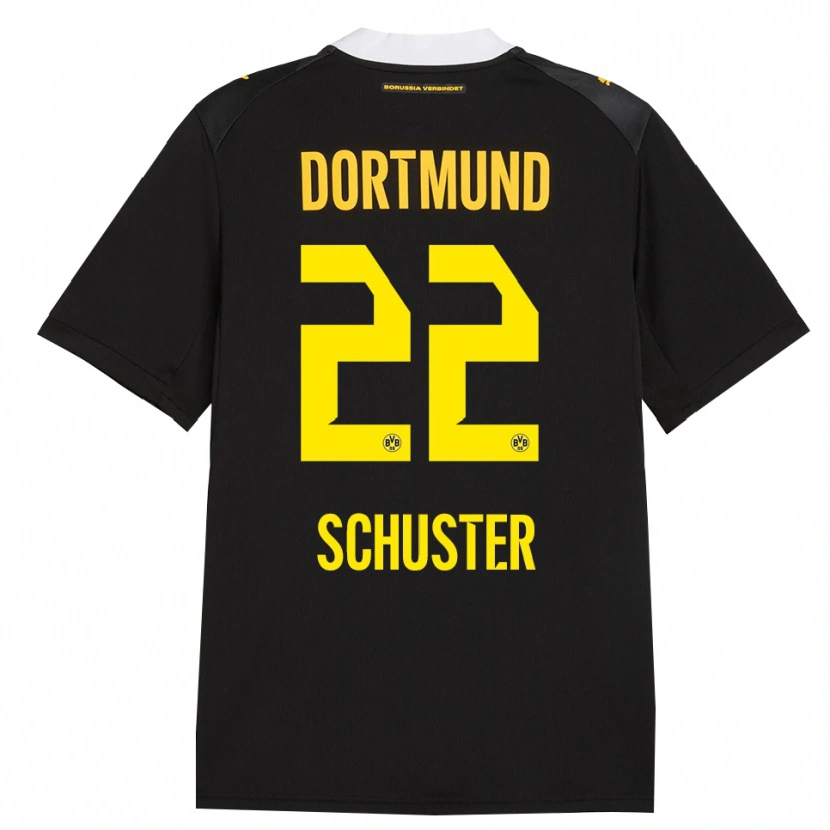 Danxen Kid Melanie Schuster #22 Black Red Yellow Away Jersey 2026/27 T-Shirt