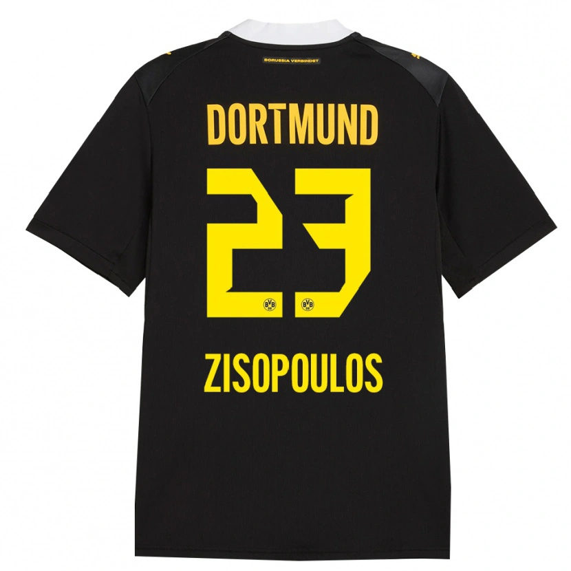 Danxen Kid Georgios Zisopoulos #23 Black Red Yellow Away Jersey 2026/27 T-Shirt