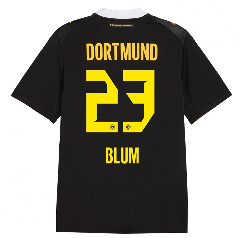 Danxen Kid Caroline Blum #23 Black Red Yellow Away Jersey 2026/27 T-Shirt