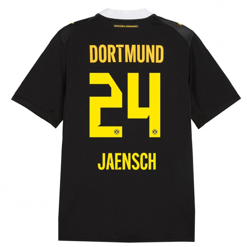 Danxen Kid Johann Jaensch #24 Black Red Yellow Away Jersey 2026/27 T-Shirt