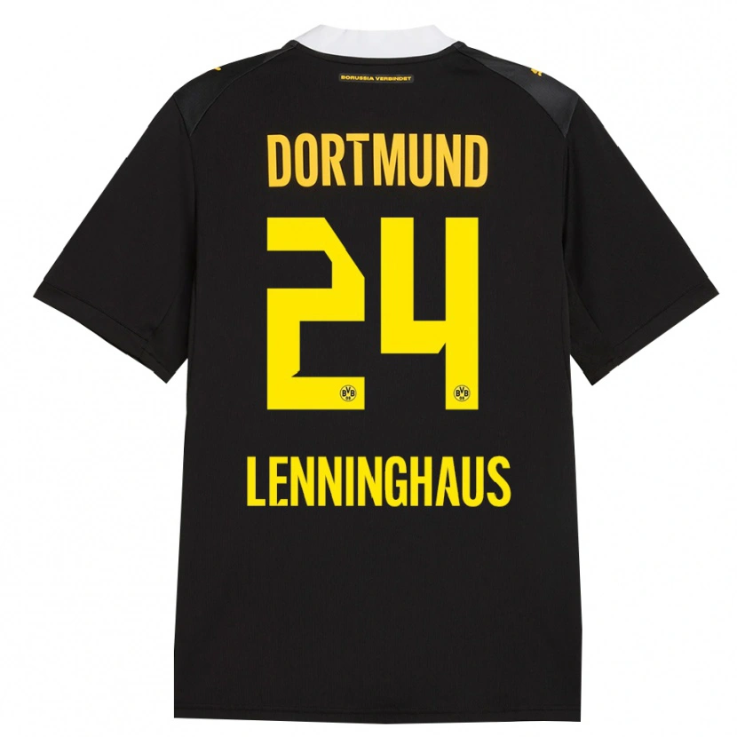 Danxen Kid Mika Lenninghaus #24 Black Red Yellow Away Jersey 2026/27 T-Shirt