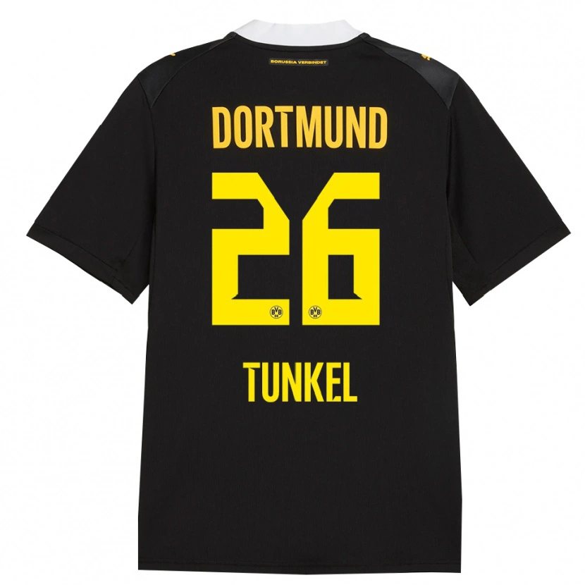 Danxen Kid Janis Tunkel #26 Black Red Yellow Away Jersey 2026/27 T-Shirt