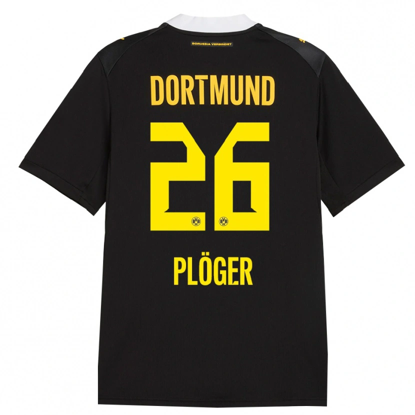 Danxen Kid Dustin Plöger #26 Black Red Yellow Away Jersey 2026/27 T-Shirt