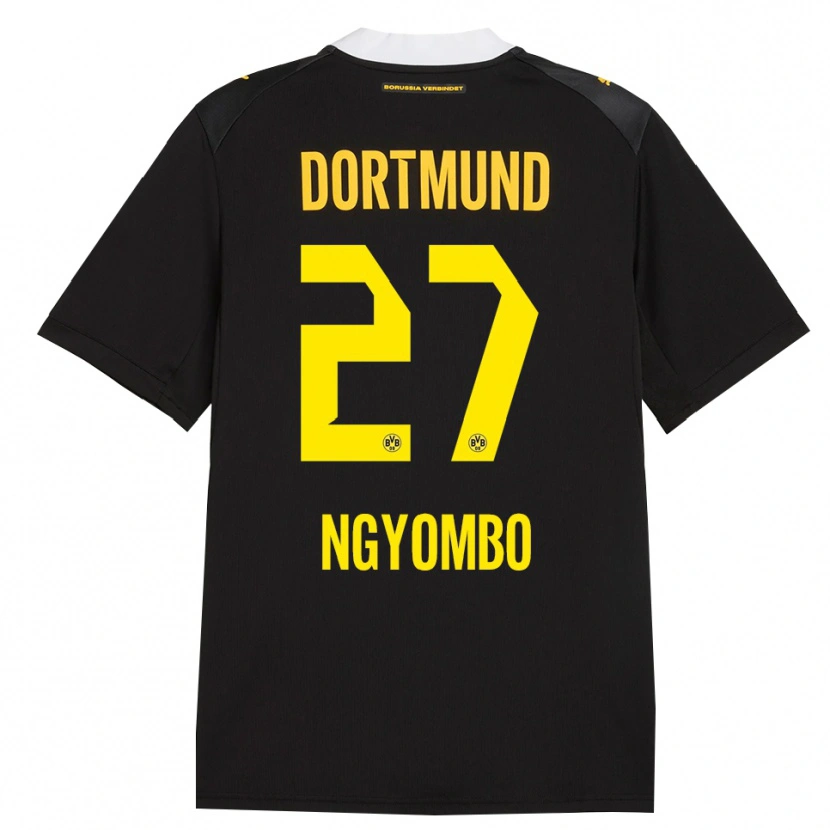 Danxen Kid Beni Ngyombo #27 Black Red Yellow Away Jersey 2026/27 T-Shirt