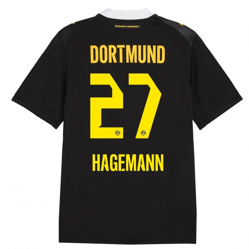 Danxen Kid Keron Hagemann #27 Black Red Yellow Away Jersey 2026/27 T-Shirt