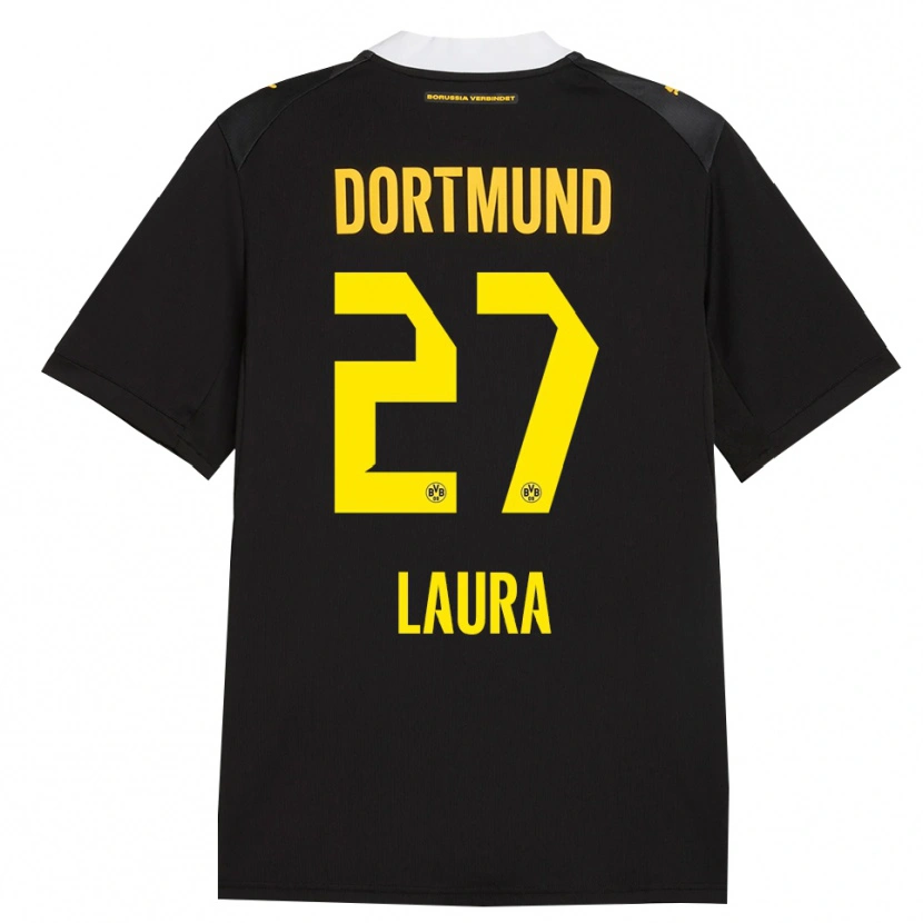 Danxen Kid Van Der Heijden Laura #27 Black Red Yellow Away Jersey 2026/27 T-Shirt
