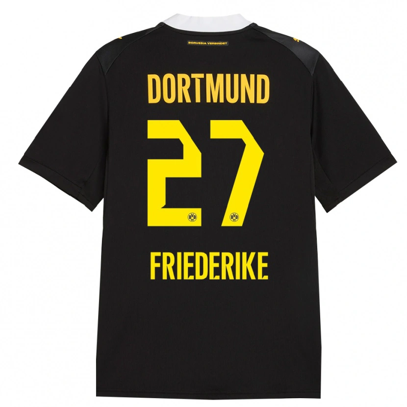 Danxen Kid Burczik Friederike #27 Black Red Yellow Away Jersey 2026/27 T-Shirt