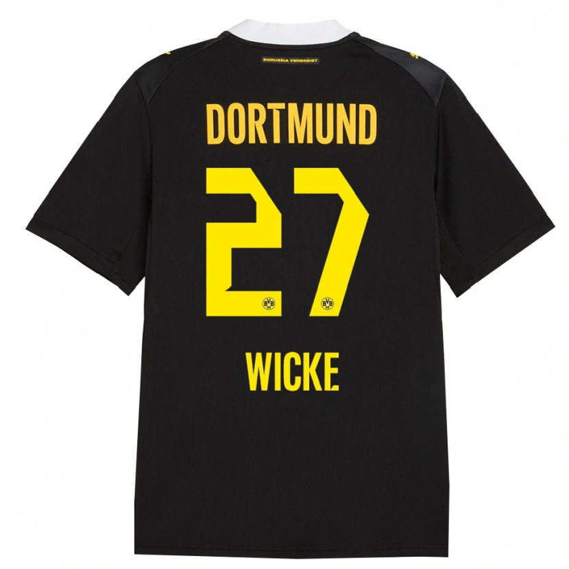 Danxen Kid Nova Wicke #27 Black Red Yellow Away Jersey 2026/27 T-Shirt