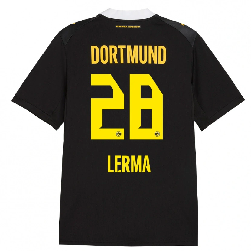 Danxen Kid Justin Lerma #28 Black Red Yellow Away Jersey 2026/27 T-Shirt