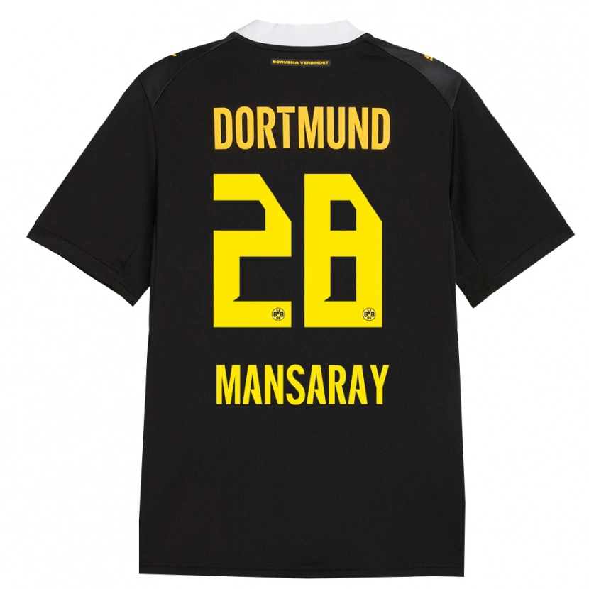 Danxen Kid Ismael Mansaray #28 Black Red Yellow Away Jersey 2026/27 T-Shirt