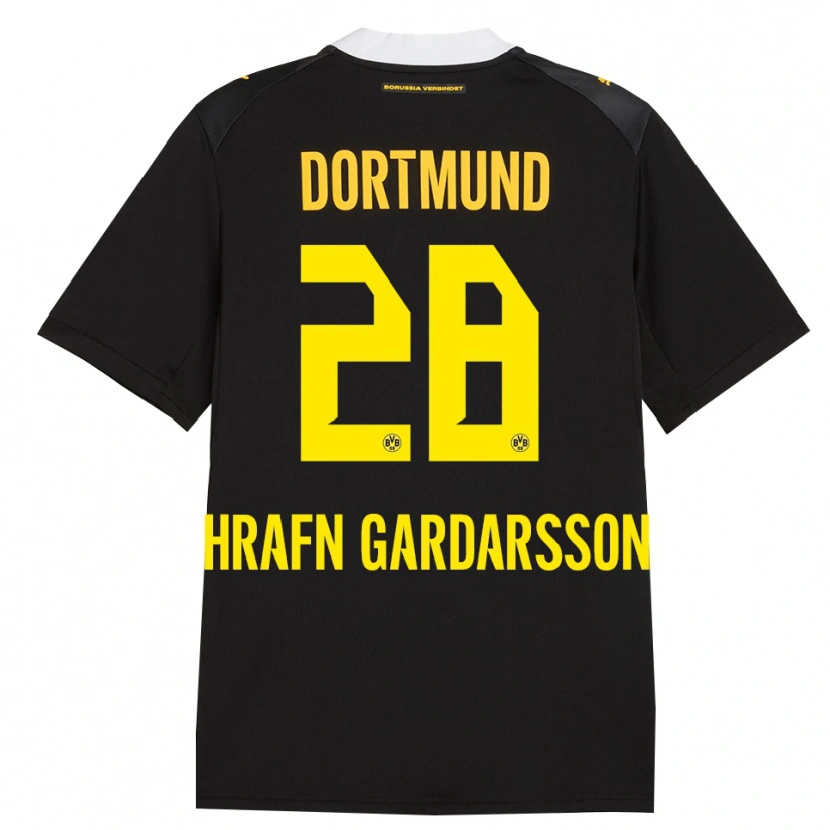 Danxen Kid Bjarki Hrafn Gardarsson #28 Black Red Yellow Away Jersey 2026/27 T-Shirt