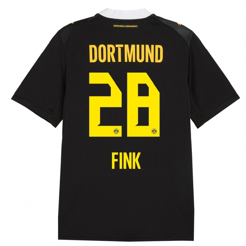 Danxen Kid Bradley Fink #28 Black Red Yellow Away Jersey 2026/27 T-Shirt