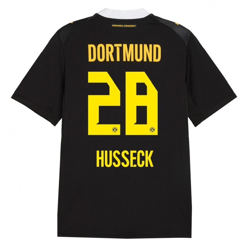 Danxen Kid Jonah Husseck #28 Black Red Yellow Away Jersey 2026/27 T-Shirt