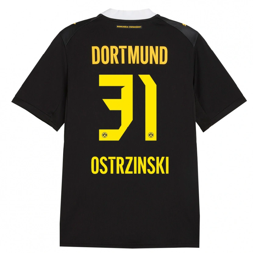 Danxen Kid Silas Ostrzinski #31 Black Red Yellow Away Jersey 2026/27 T-Shirt