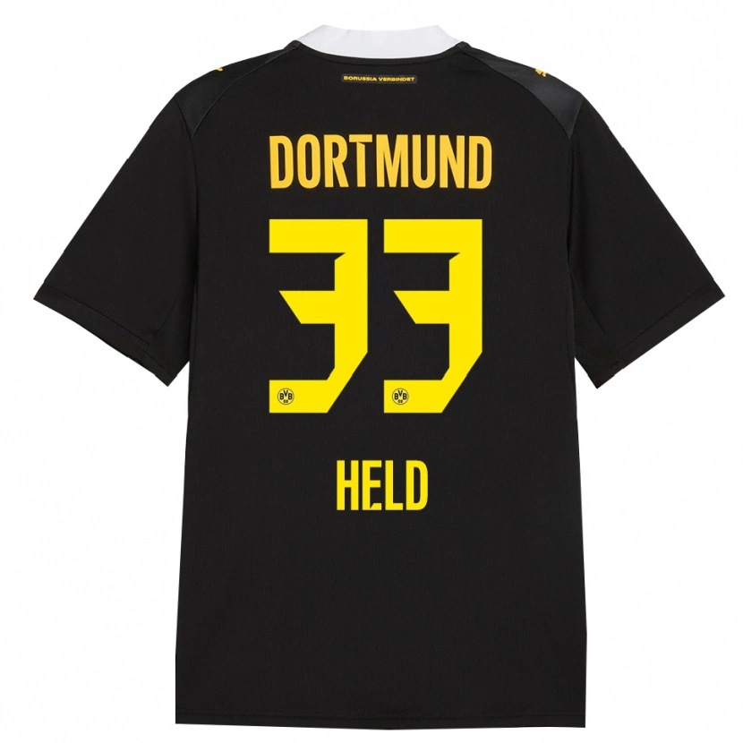 Danxen Kid Aaron Held #33 Black Red Yellow Away Jersey 2026/27 T-Shirt