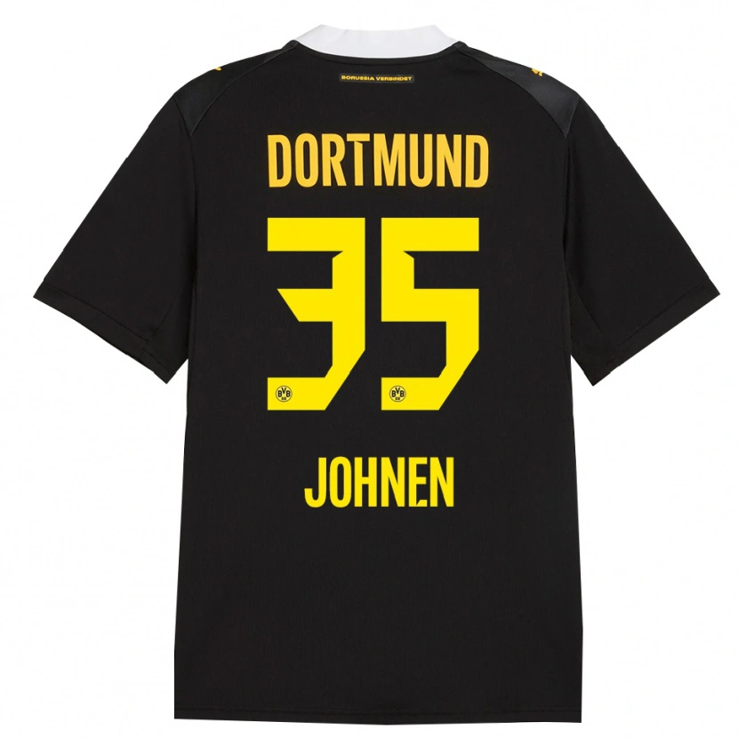 Danxen Kid Marcel Johnen #35 Black Red Yellow Away Jersey 2026/27 T-Shirt