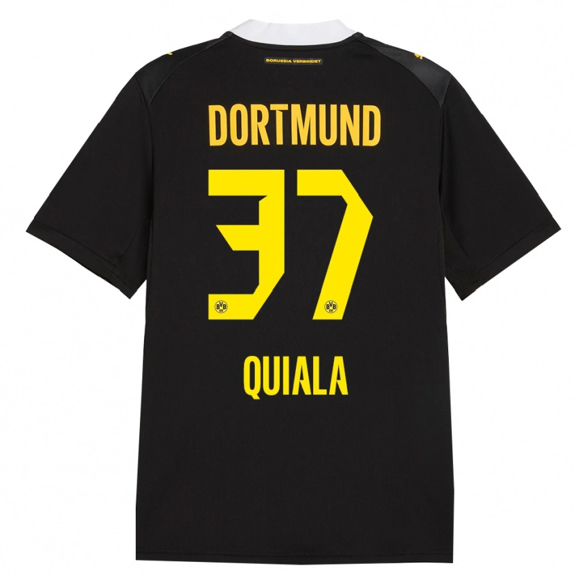 Danxen Kid Nanitonda Quiala #37 Black Red Yellow Away Jersey 2026/27 T-Shirt
