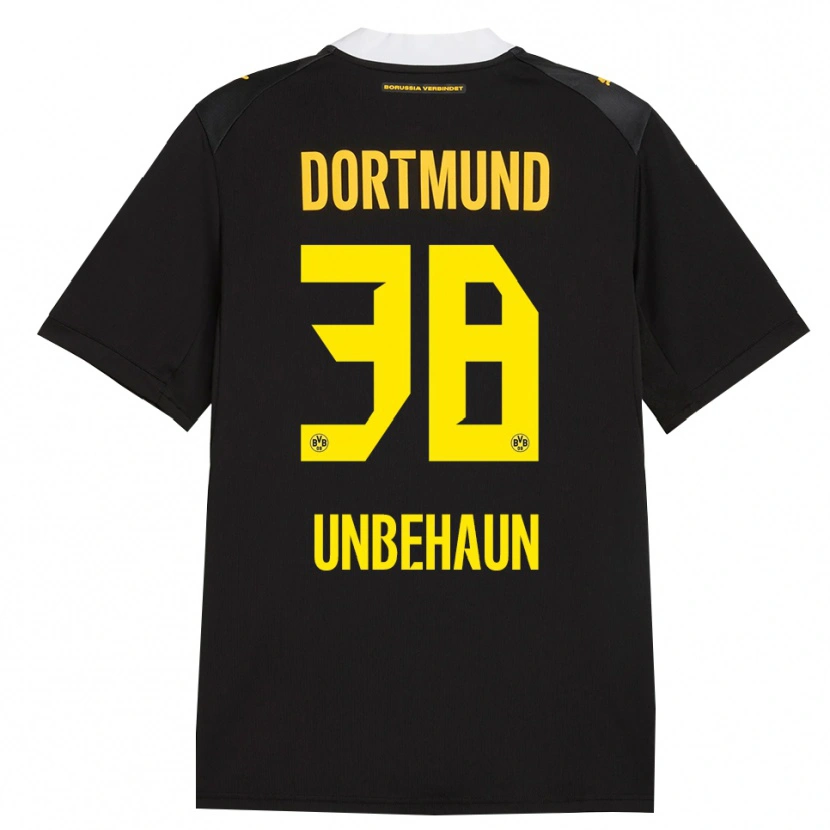 Danxen Kid Luca Unbehaun #38 Black Red Yellow Away Jersey 2026/27 T-Shirt