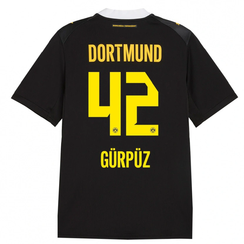Danxen Kid Goktan Gurpuz #42 Black Red Yellow Away Jersey 2026/27 T-Shirt