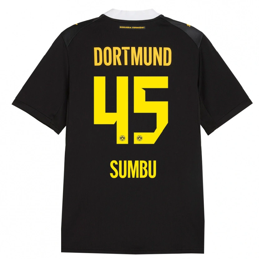 Danxen Kid Daniel Sumbu #45 Black Red Yellow Away Jersey 2026/27 T-Shirt