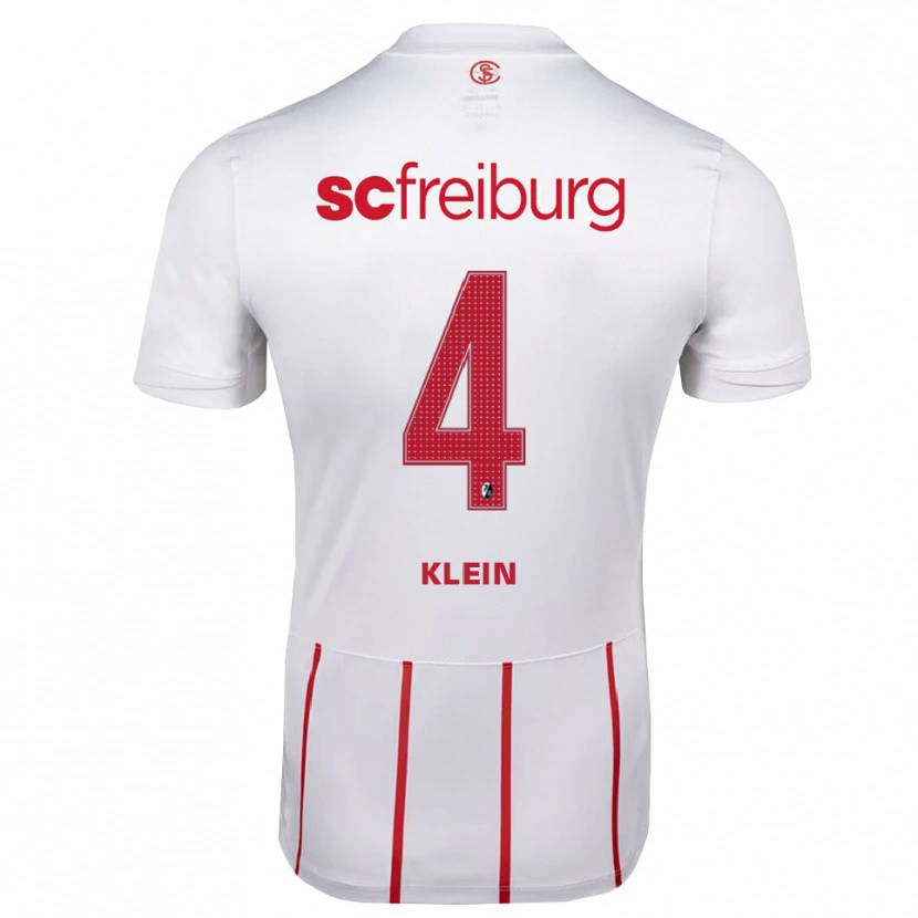 Danxen Kid Marius Klein #4 White Red Yellow Away Jersey 2026/27 T-Shirt