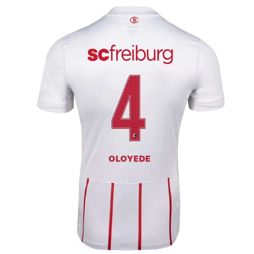 Danxen Kid Sebastian Oloyede #4 White Red Yellow Away Jersey 2026/27 T-Shirt