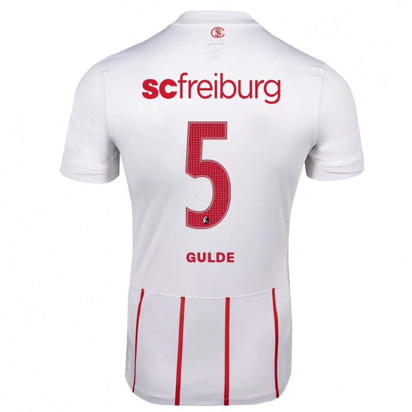 Danxen Kid Manuel Gulde #5 White Red Yellow Away Jersey 2026/27 T-Shirt