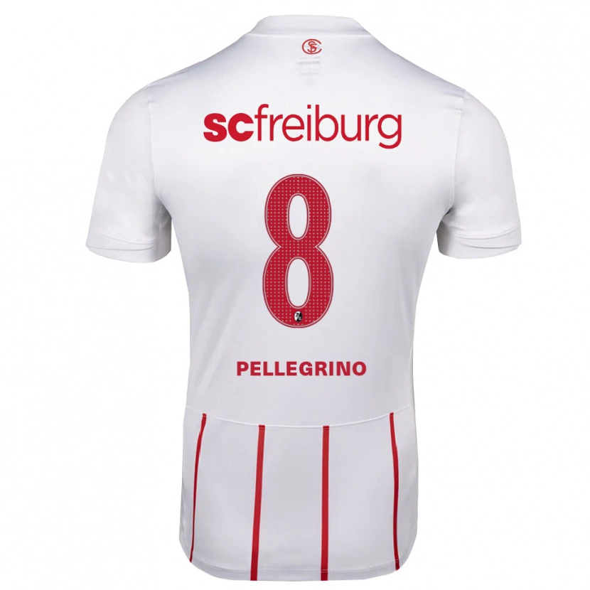 Danxen Kid Gabriel Pellegrino #8 White Red Yellow Away Jersey 2026/27 T-Shirt