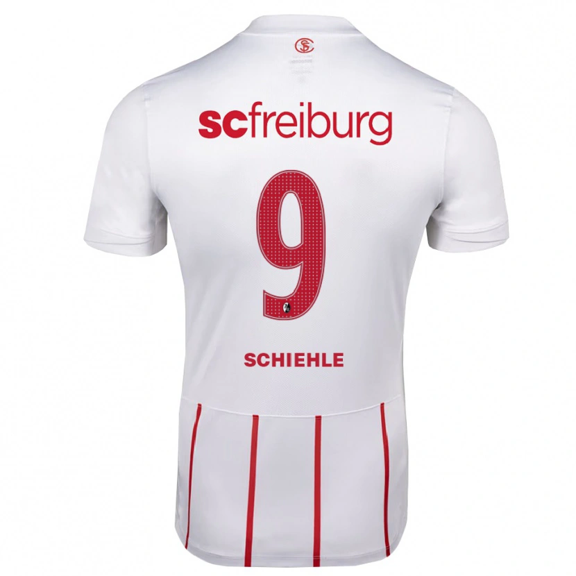 Danxen Kid Yanis Schiehle #9 White Red Yellow Away Jersey 2026/27 T-Shirt