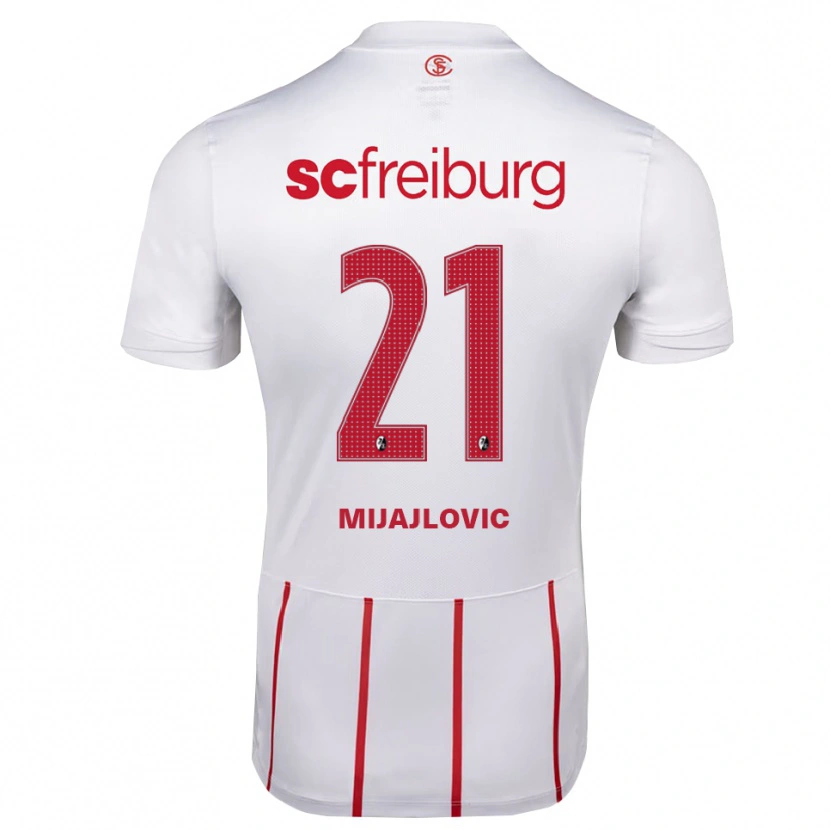 Danxen Kid Mladen Mijajlovic #21 White Red Yellow Away Jersey 2026/27 T-Shirt