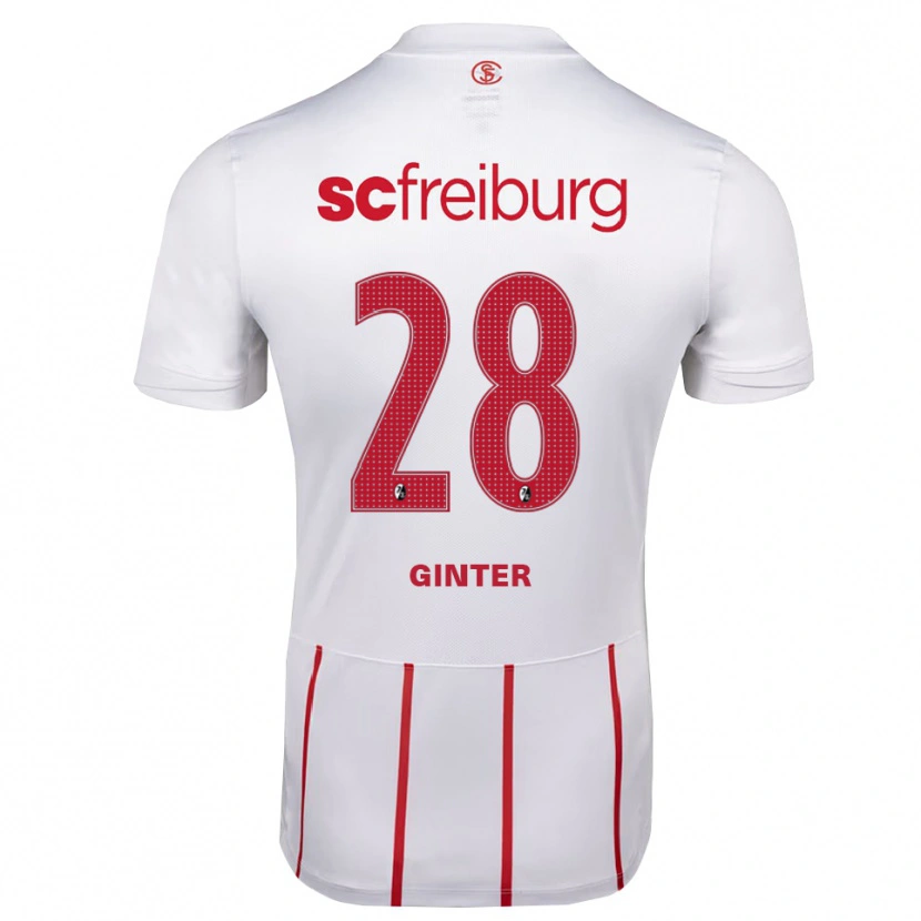 Danxen Kid Matthias Ginter #28 White Red Yellow Away Jersey 2026/27 T-Shirt
