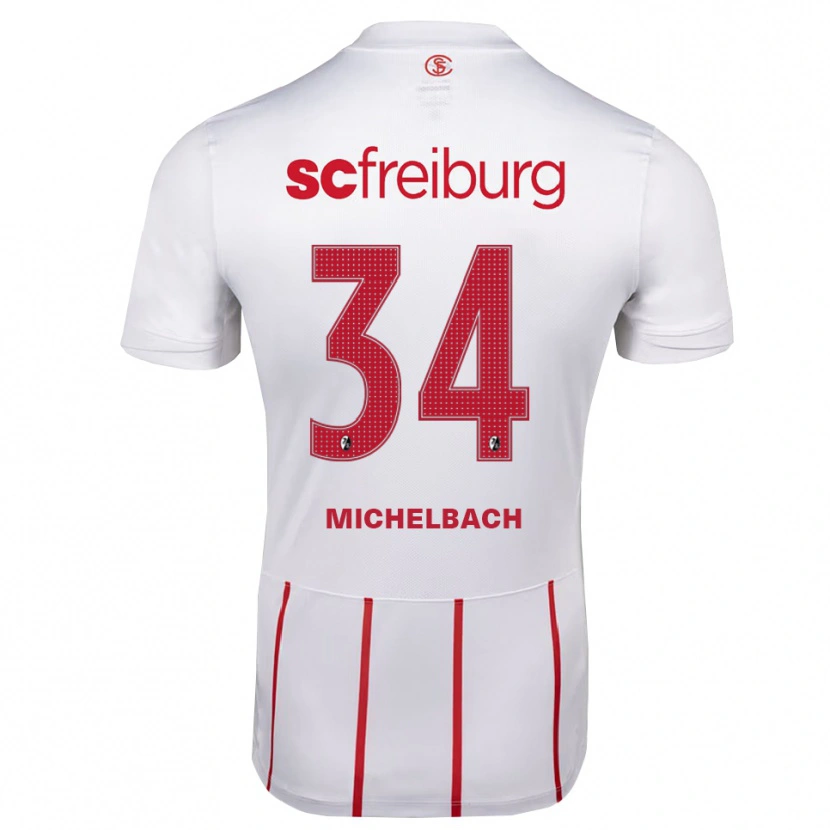 Danxen Kid Kilian Michelbach #34 White Red Yellow Away Jersey 2026/27 T-Shirt