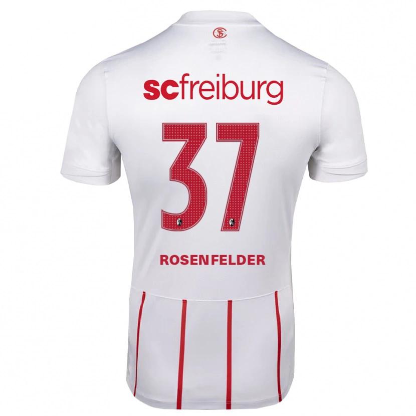 Danxen Kid Max Rosenfelder #37 White Red Yellow Away Jersey 2026/27 T-Shirt