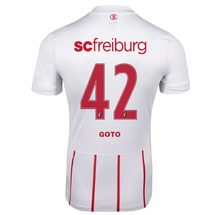 Danxen Kid Keisuke Goto #42 White Red Yellow Away Jersey 2026/27 T-Shirt