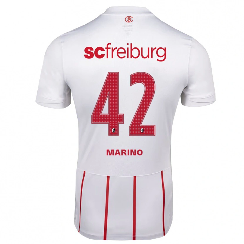 Danxen Kid Luca Marino #42 White Red Yellow Away Jersey 2026/27 T-Shirt