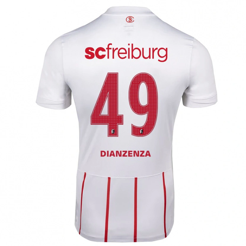Danxen Kid Chrisdy Dianzenza #49 White Red Yellow Away Jersey 2026/27 T-Shirt
