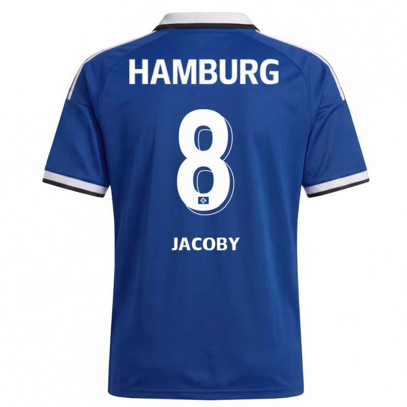 Danxen Kid Leandro Jacoby #8 White Blue Away Jersey 2026/27 T-Shirt