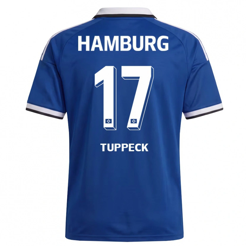Danxen Kid Niklas Tuppeck #17 White Blue Away Jersey 2026/27 T-Shirt