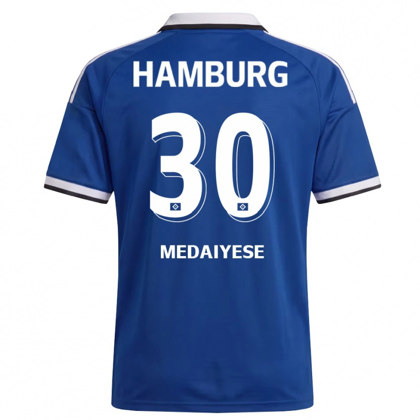 Danxen Kid Olamide Medaiyese #30 White Blue Away Jersey 2026/27 T-Shirt