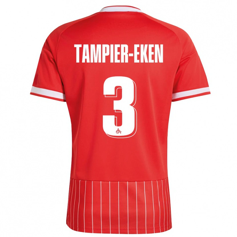 Danxen Kid Pierre Tampier-Eken #3 Red White Green Away Jersey 2026/27 T-Shirt
