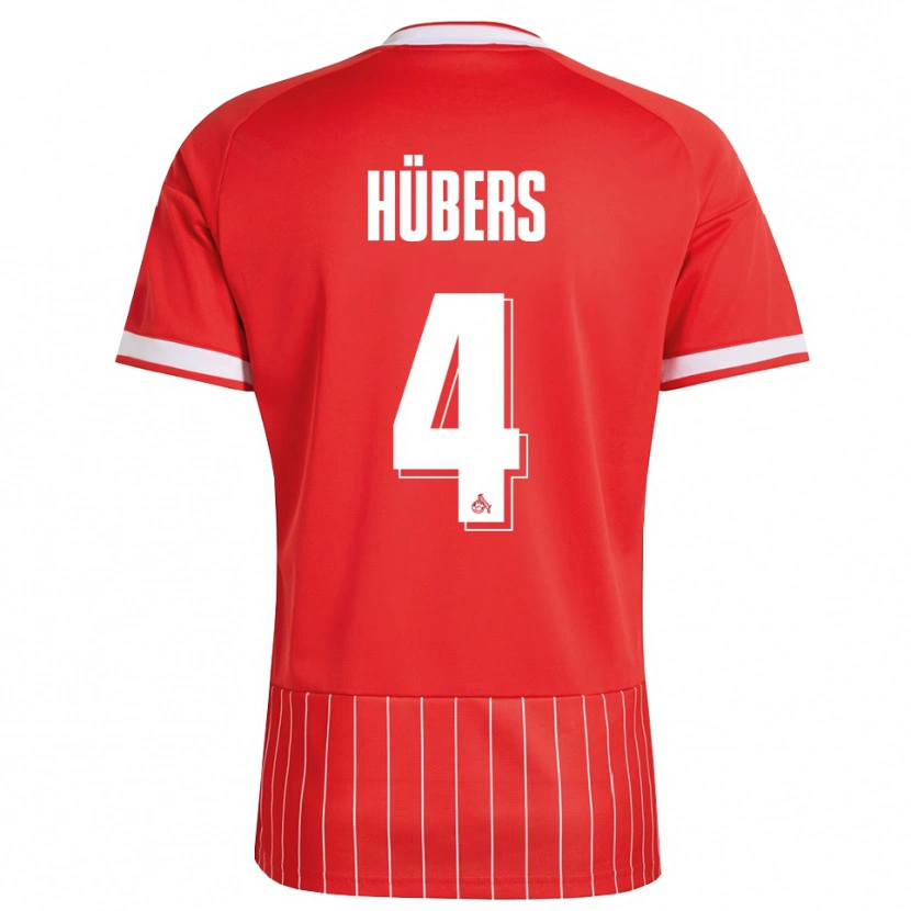 Danxen Kid Timo Hübers #4 Red White Green Away Jersey 2026/27 T-Shirt