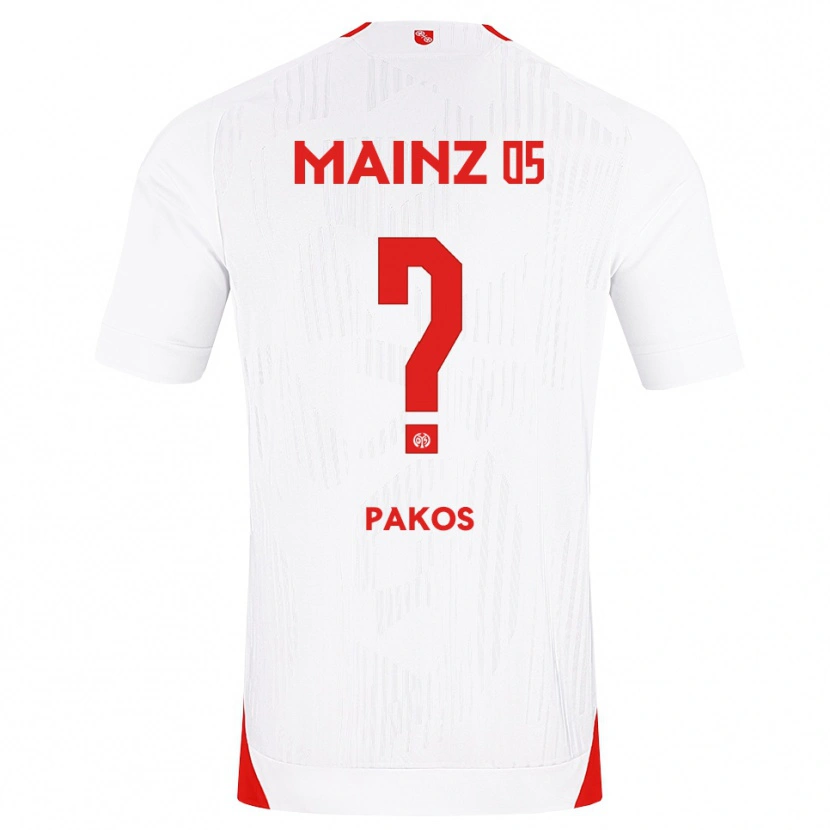 Danxen Kid Georgios Pakos #0 White Red Yellow Away Jersey 2026/27 T-Shirt