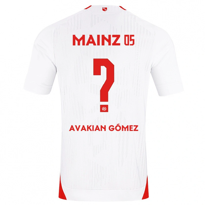 Danxen Kid Román Avakian Gómez #0 White Red Yellow Away Jersey 2026/27 T-Shirt