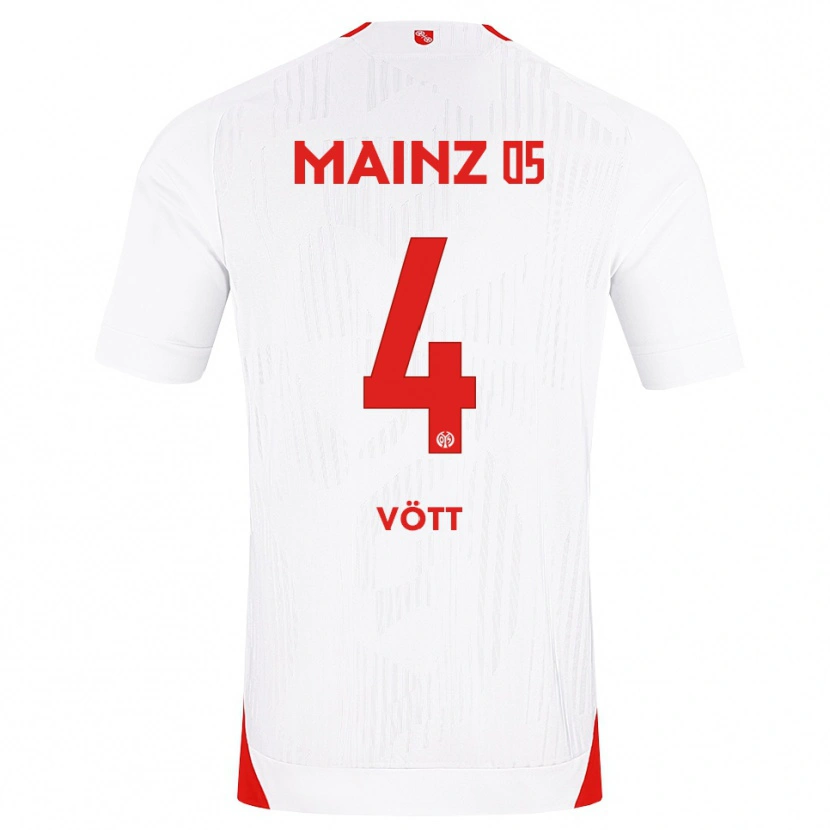 Danxen Kid Jakob Vött #4 White Red Yellow Away Jersey 2026/27 T-Shirt