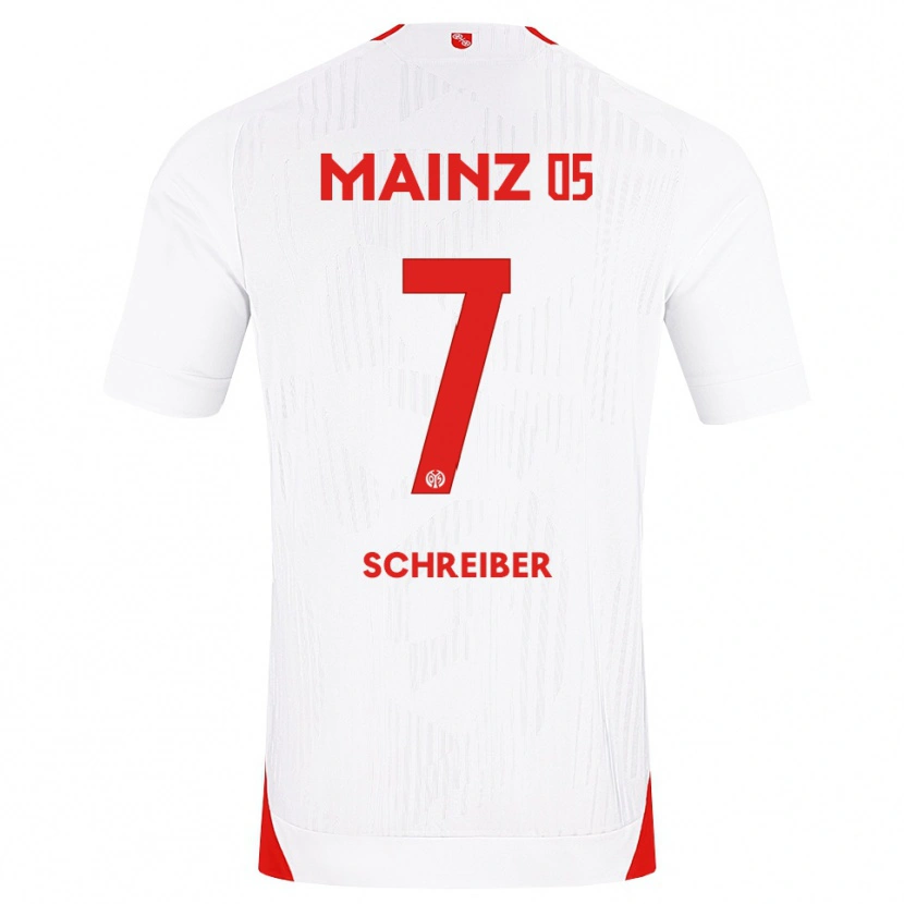 Danxen Kid Max Schreiber #7 White Red Yellow Away Jersey 2026/27 T-Shirt