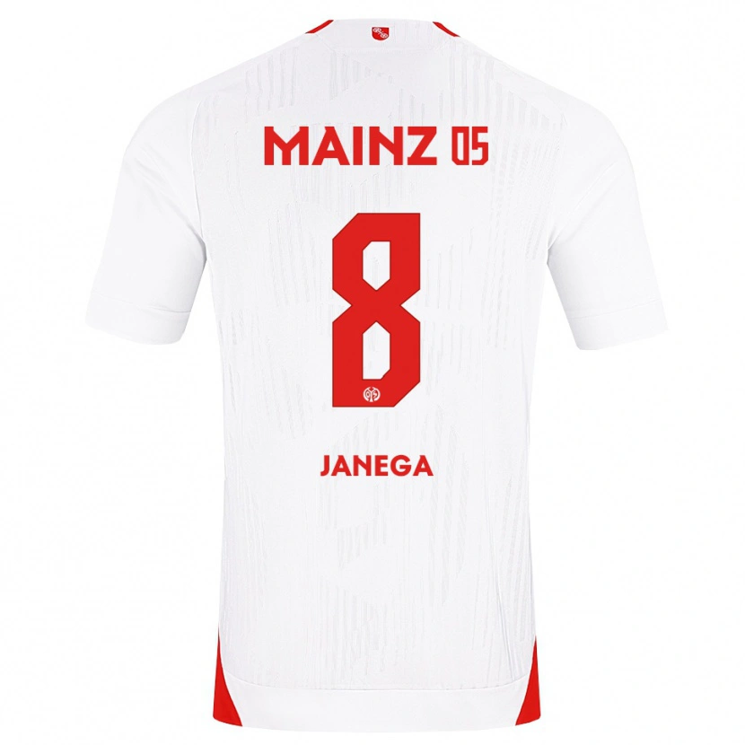 Danxen Kid Jan Janega #8 White Red Yellow Away Jersey 2026/27 T-Shirt